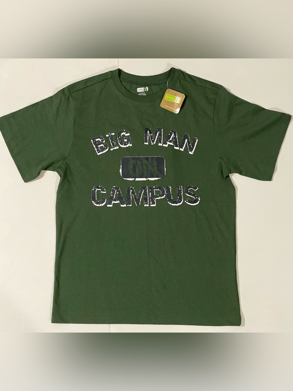 Crazy 8 Big Man Campus Graphic Tee - Green Size L